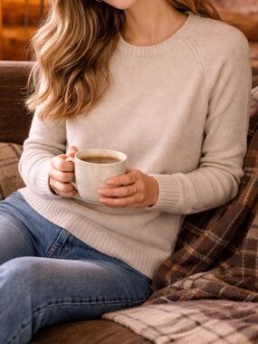 Patagonia Women's Light Beige Crew Neck Sweater